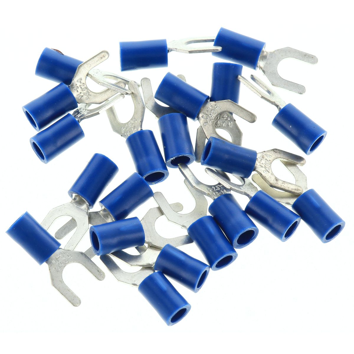 Narva Crimp Terminal Spade Blue Insulated 5mm 21 Pce - 56068BL