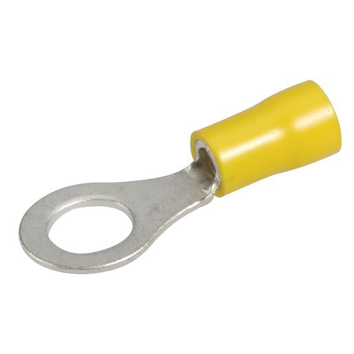 Narva Crimp Terminal Ring Yellow Insulated 8.4mm 10 Pce - 56090BL