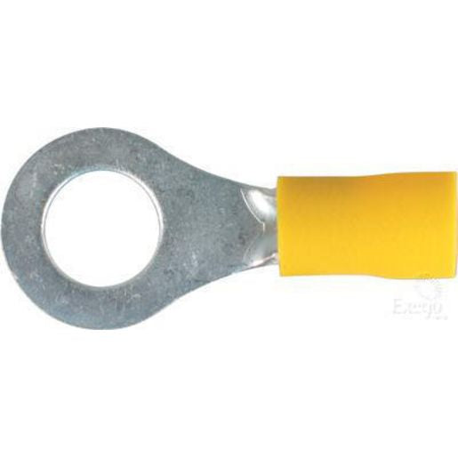 Narva Crimp Terminal Ring Yellow Terminal Entry 8.4mm Vinyl 100 Pce - 56190