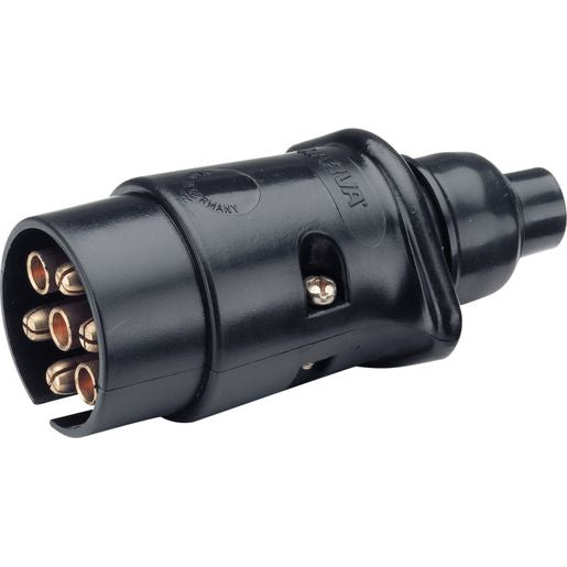 Narva Trailer Plug 5 Pin Round Large Plastic - 82182BL