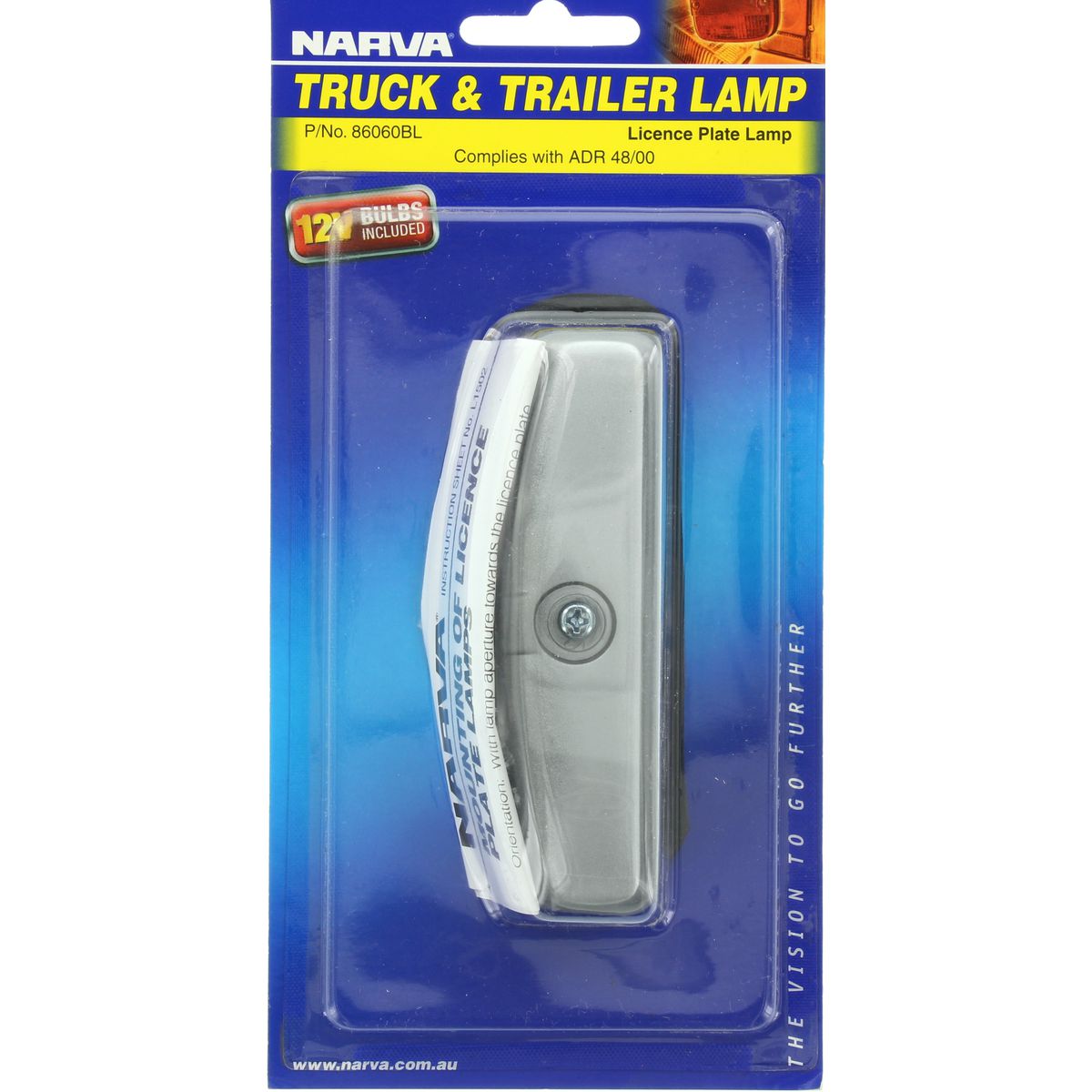 Narva Licence Plate Light Incandescent 12V - 86060BL