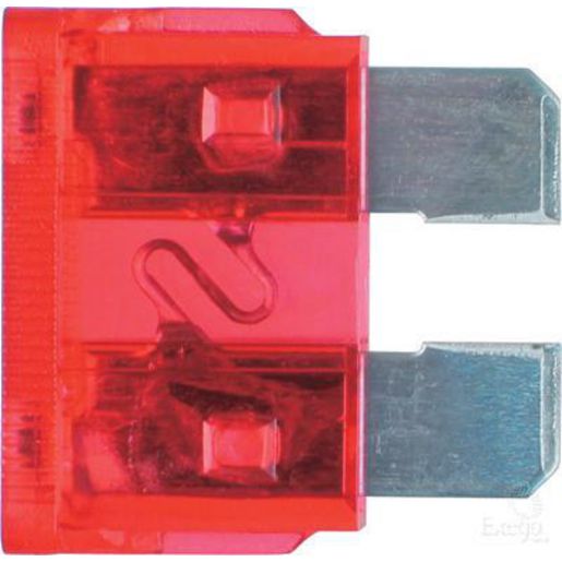 Narva Standard Blade Fuse 10A Red 5 Pack - 52810BL