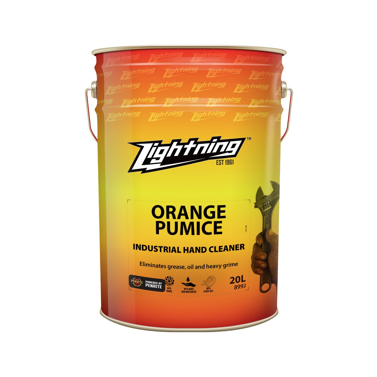 Lightning Orange Hand Cleaner With Pumice 20Ltr - 899J