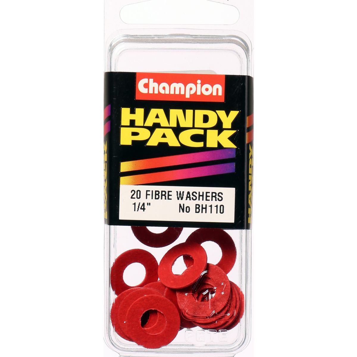 Champion Washer Flat Fibre 1/4in x 9/16in x 1/32in Red - BH110