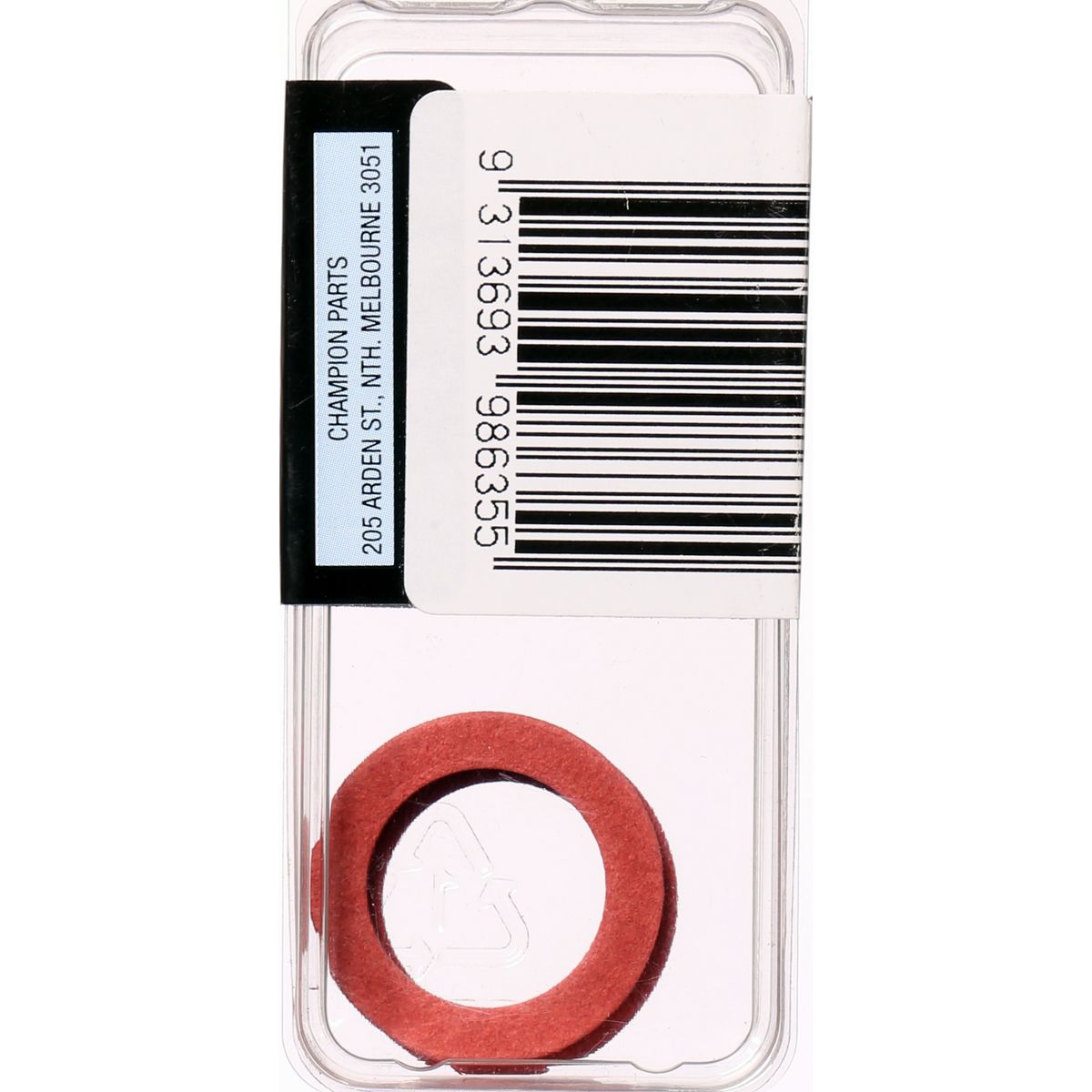 Champion Washer Flat Fibre M18 x 27mm x 3/32 Red - BH635