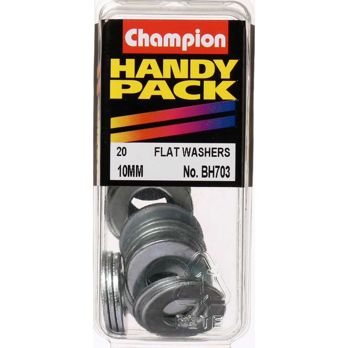 Champion Washer Flat Steel M10 x 21 x 1.6mm Zinc Plated - BH703