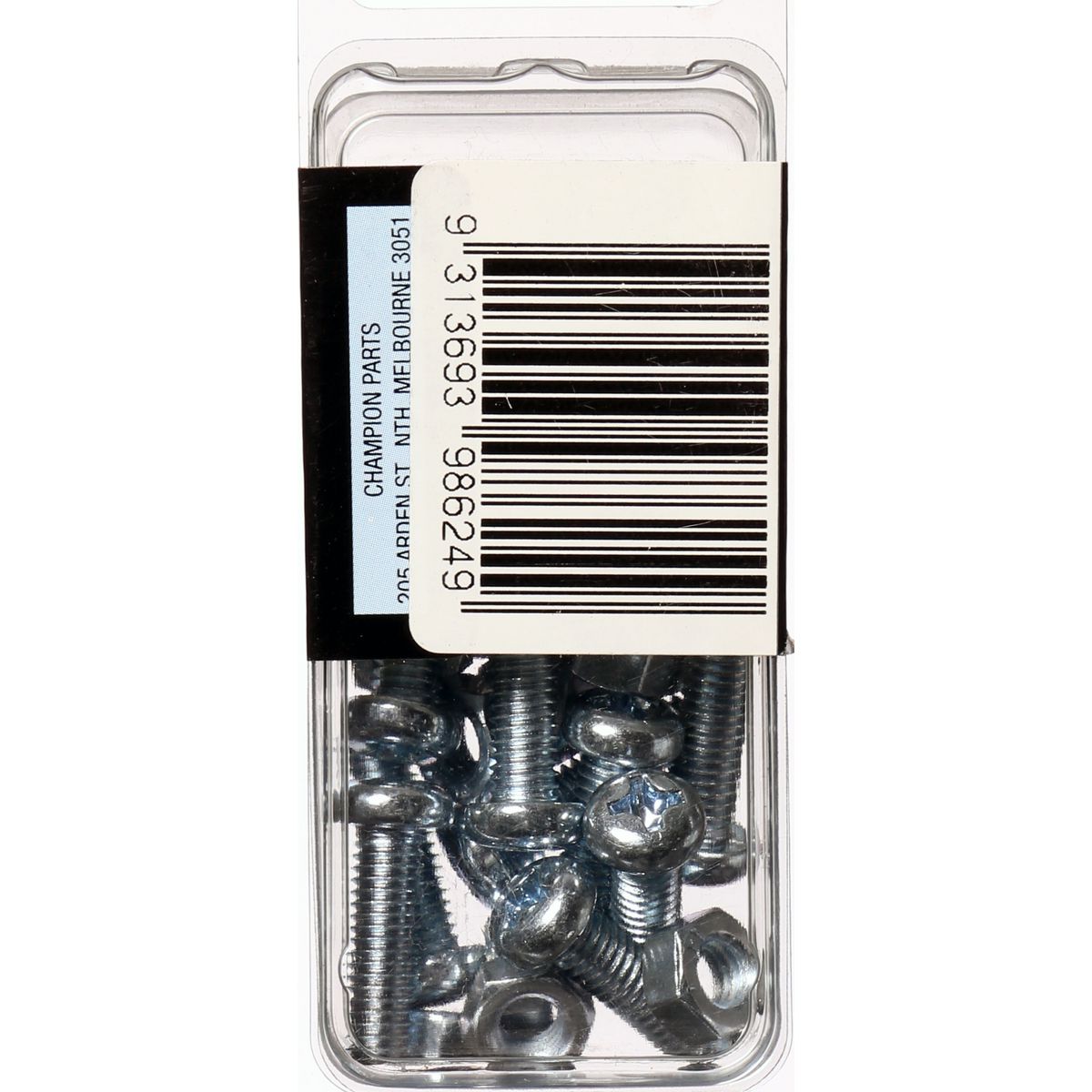 Champion Machine Screw & Nut Pan Phillips M6 x 20mm Zinc Plated - BH624