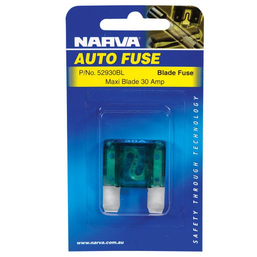 Narva Maxi Blade Fuse 30A Green 1 Pack - 52930BL