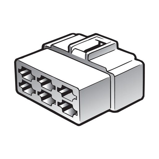 Narva QC Socket 6 Pole 10 Pack - 56266