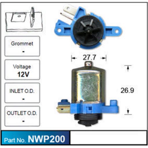 Nice Windscreen Washer Pump - NWP200