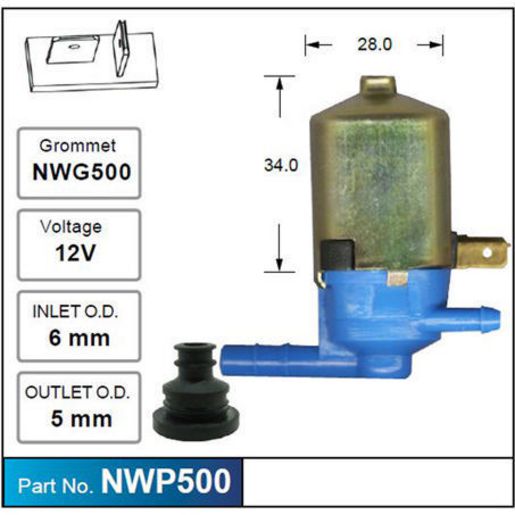 Nice Windscreen Washer Pump - NWP500