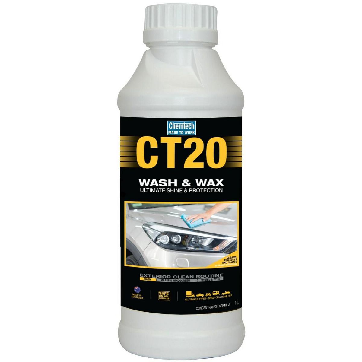 Chemtech CT20 Wash & Wax 1L - CT20-1L