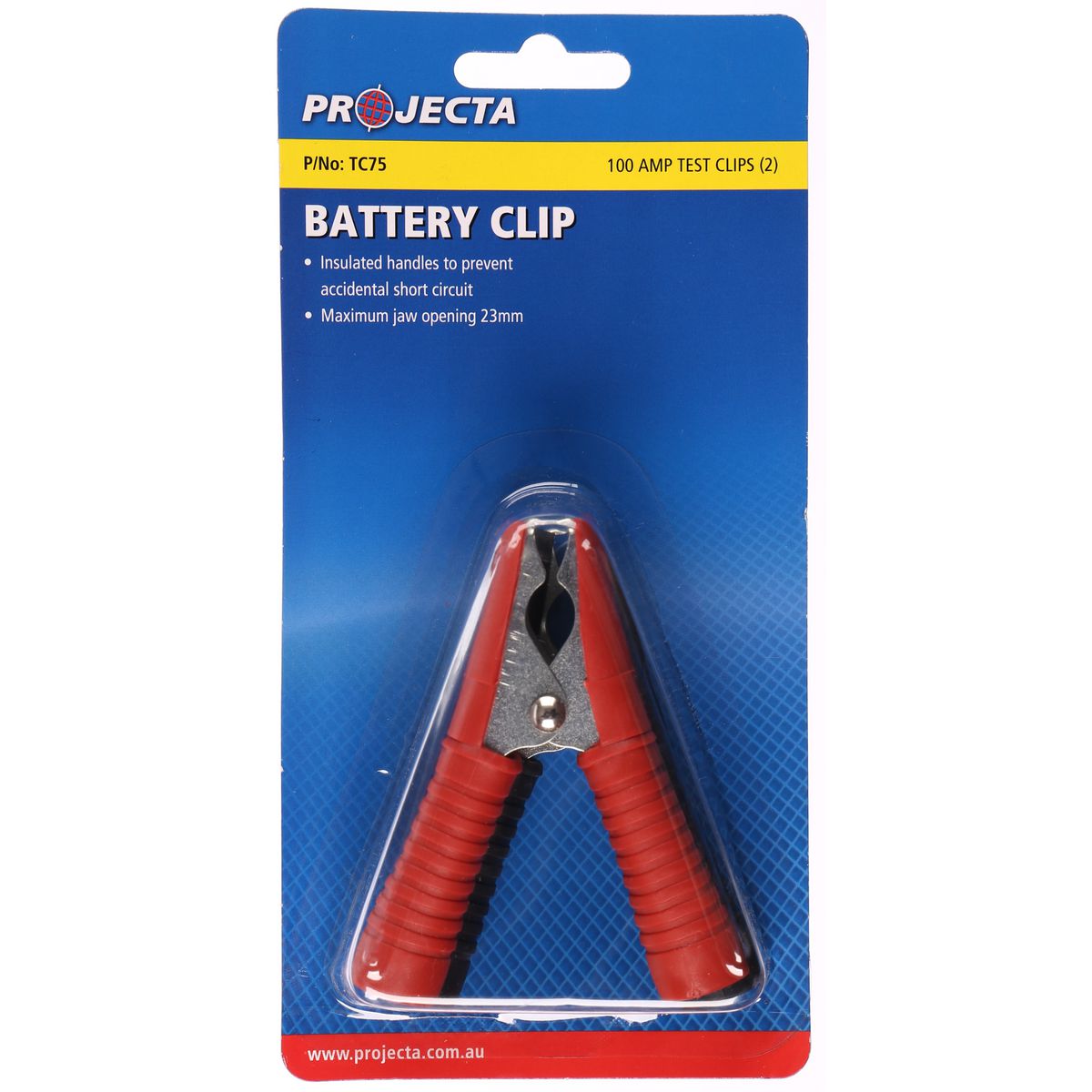 PROJECTA Test Clips 100A Insulated 2 Pack - TC75