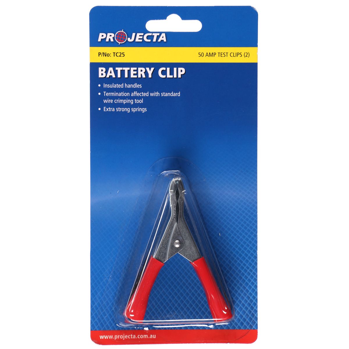 PROJECTA Test Clips 50A Insulated 2 Pack - TC25