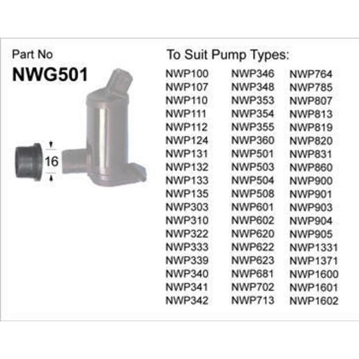 Nice Windscreen Washer Pump Bottle Grommet - NWG501