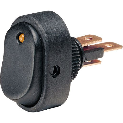 Narva Rocker Switch Off/On SPST Amber LED - 62057BL