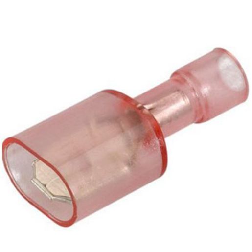 Narva Crimp Terminal Male Blade Red Terminal Entry 6.3 x 0.8mm Polycarbonate 50Pk - 56111