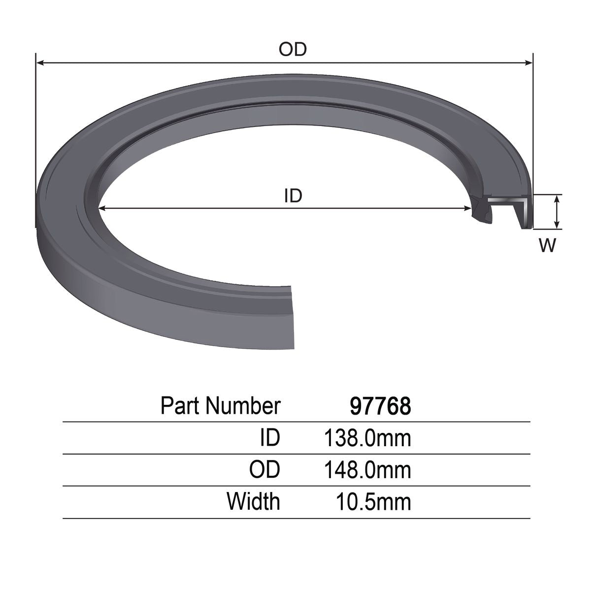 Kelpro Oil Seal - 97768
