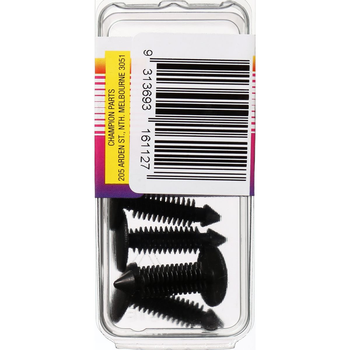 Champion Xmas Tree Clip Black Len: 27mm Stem Dia: 6.8mm Head: 16mm - TF8