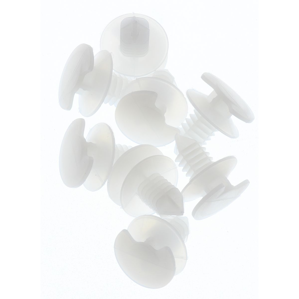 Champion Door Panel Clip Clear Len: 12mm Stem Dia: 8mm Top Head: 17.4mm Bottom Head: 19mm - TF39