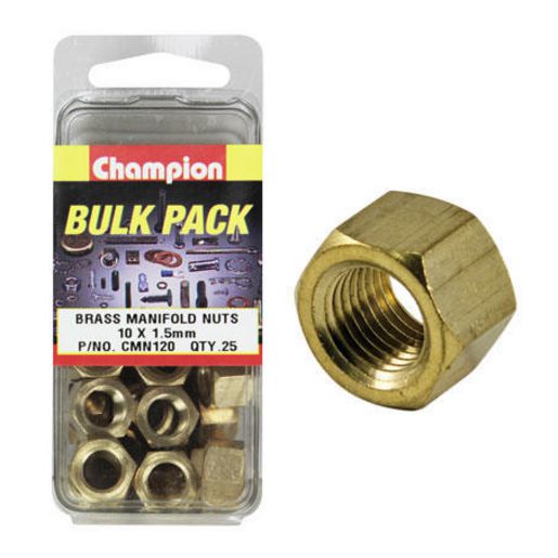 Champion Manifold Nut Brass M10 x 1.5mm - CMN120