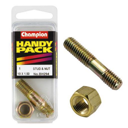 Champion Manifold Stud & Nut M10 x 40 x 1.5mm - BH294
