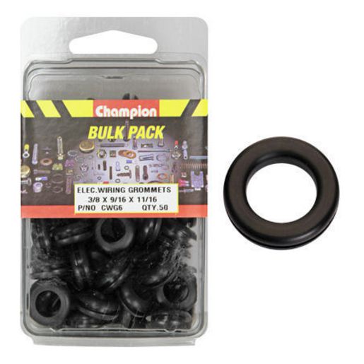 Champion Grommet Wiring Nitrile Rubber M10 x 14 x 17mm - CWG6