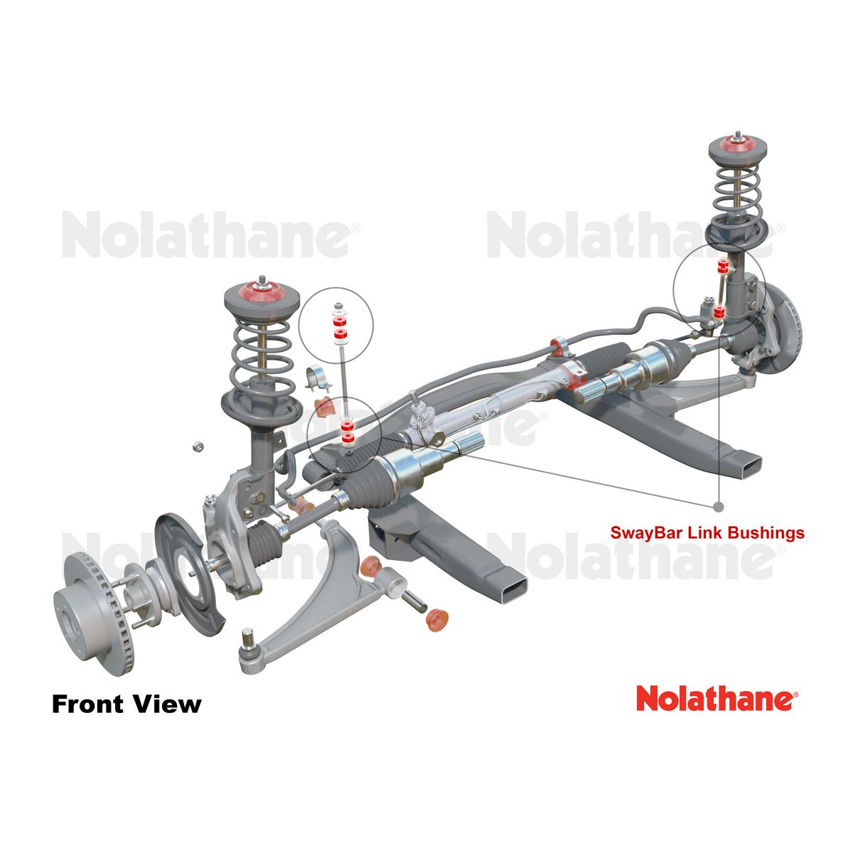 Nolathane Front Sway Bar Link Bushing Kit - 42411