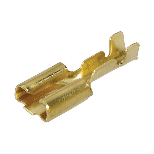Narva Crimp Terminal Female Blade Brass Terminal Entry 4.8 x0.8mm Non Insulated 100Pk - 56223
