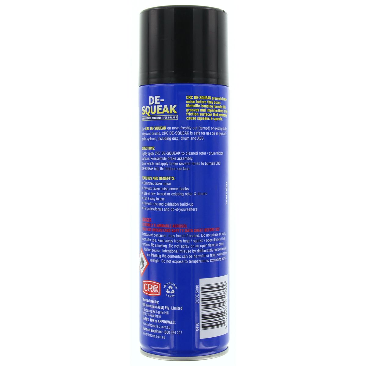 CRC De-Squeak Brake Disc Spray 300G - 5080