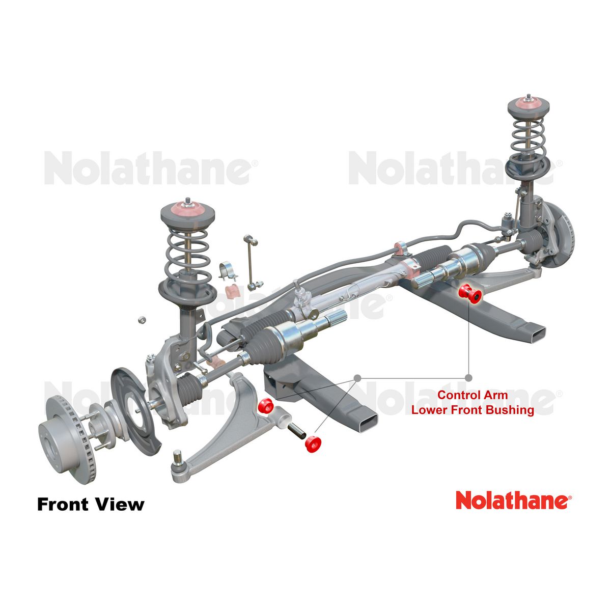 Nolathane Lower Control Arm Inner Bushing Kit - 45072