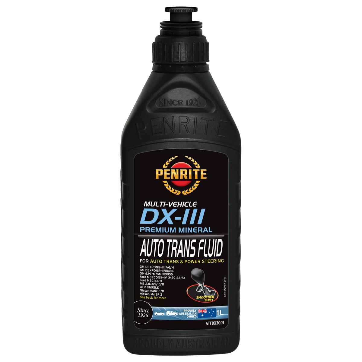 Penrite ATF DXIII Multi Vehicle Automatic Transmission Fluid 1L - ATFDX3001
