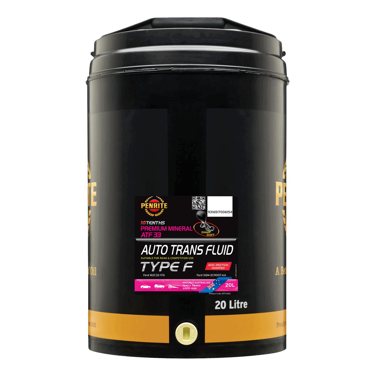 Penrite ATF 33 Type F Automatic Transmission Fluid 20L - ATF33020
