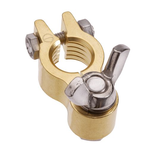PROJECTA Premium Forged Brass Battery Terminal Heavy Duty Negative Wingnut Mount - BT614H-N1