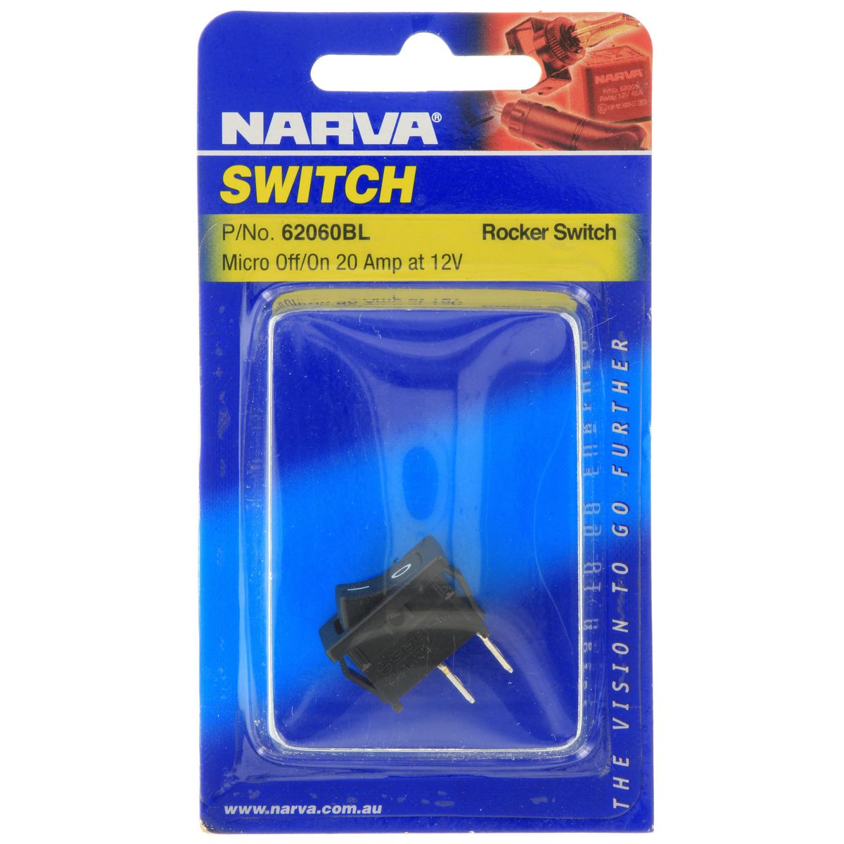 Narva Micro Rocker Switch Off/On SPST - 62060BL