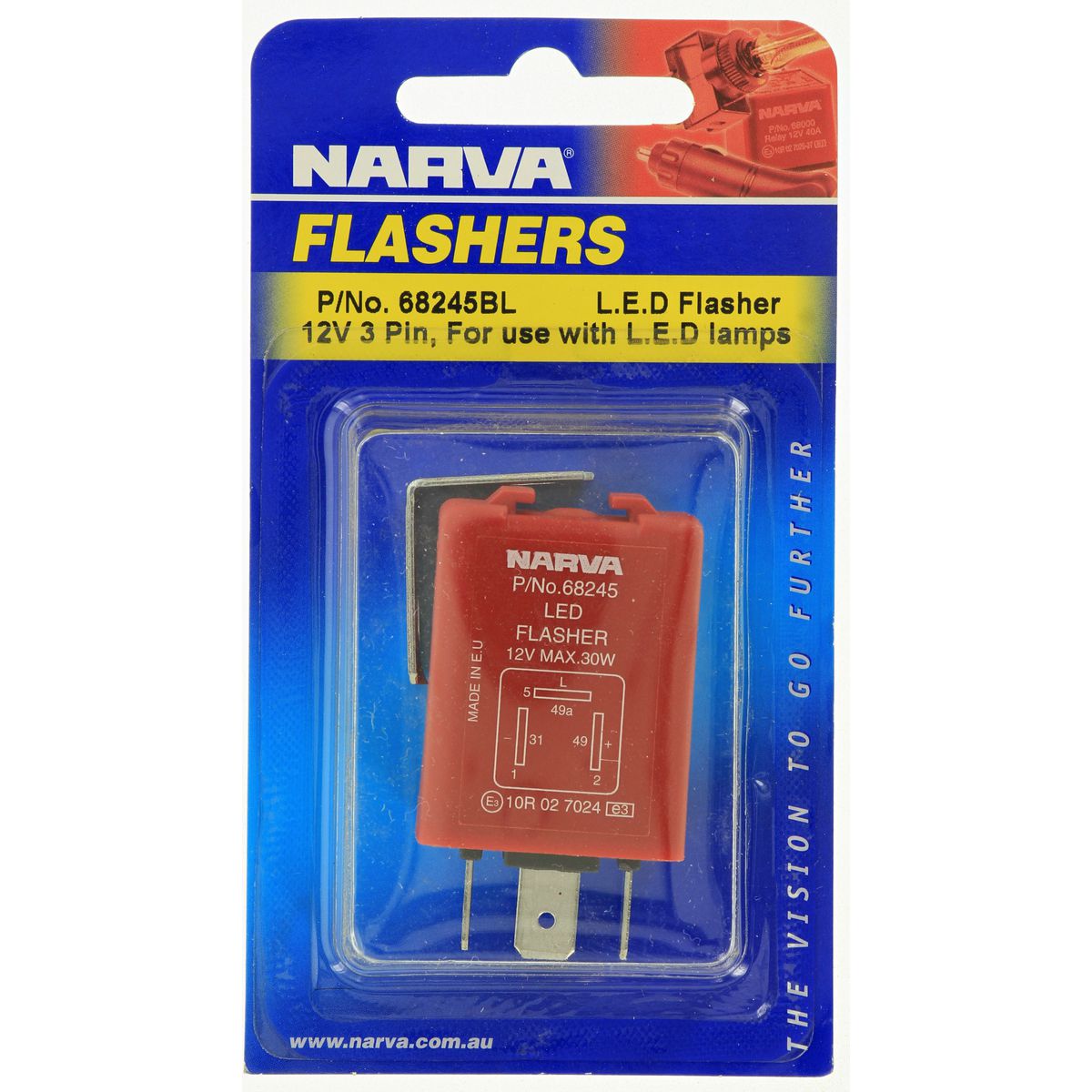 Narva Electronic LED Flasher 12V 3 Pin - 68245BL