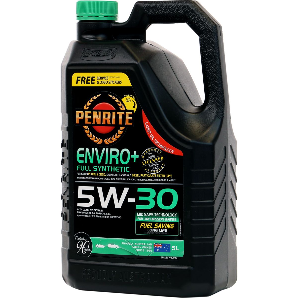 Penrite Enviro+ 5W-30 Engine Oil 5L - EPLUS5W30005