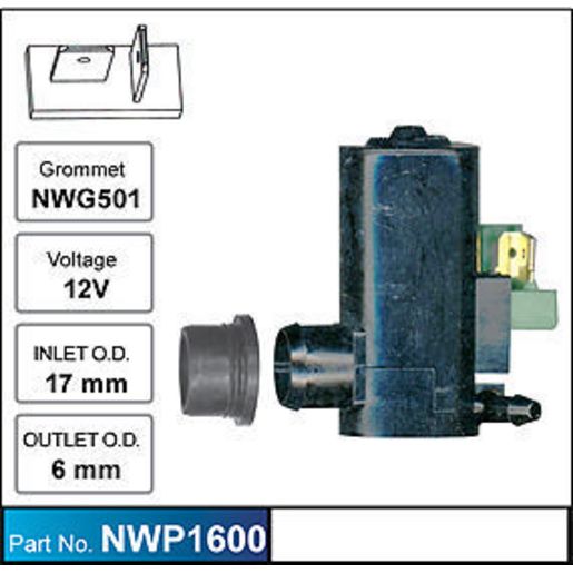 Nice Windscreen Washer Pump - NWP1600