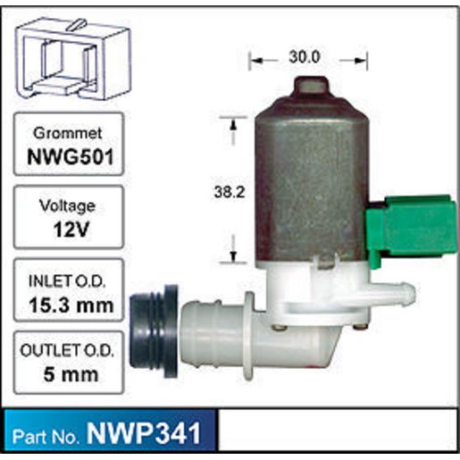 Nice Windscreen Washer Pump - NWP341