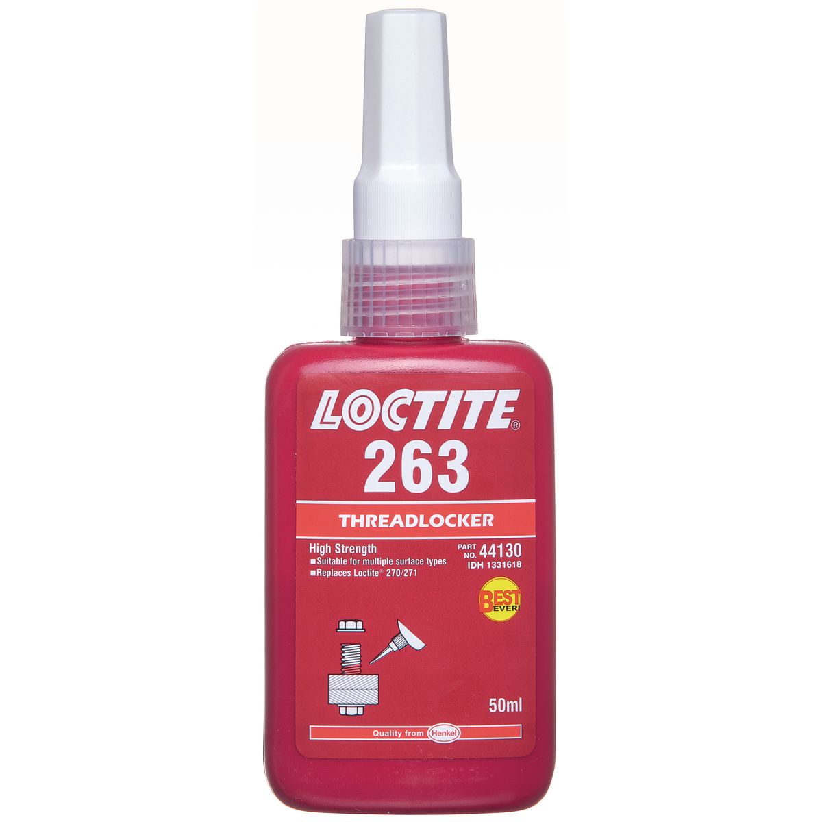 Loctite 263 Threadlocker High Strength Red 50ml - 1331618
