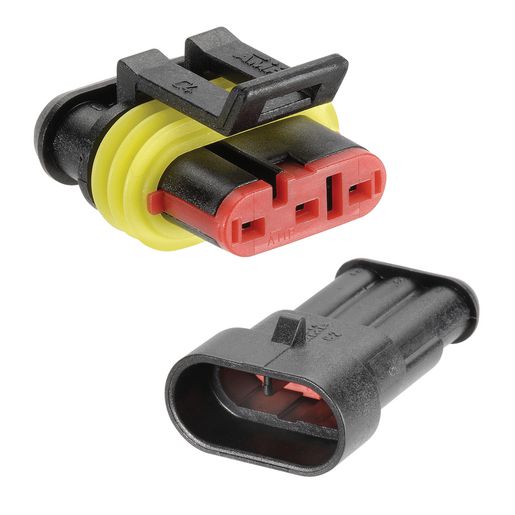 Narva Weather proof Connector 3 Pole 1 Kit - 57523BL