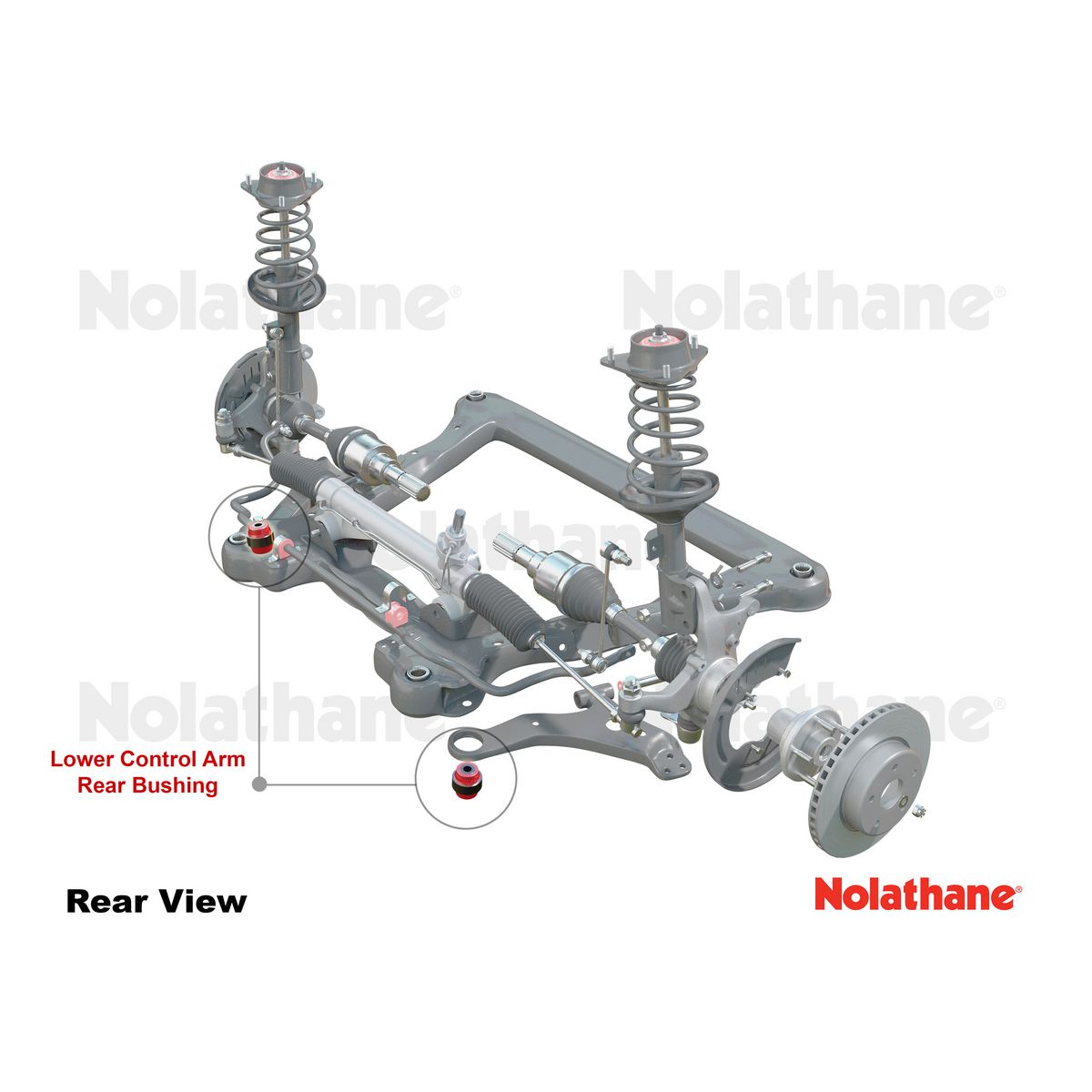 Nolathane Front Lower Control Arm Inner Rear Bushing Kit - 45803