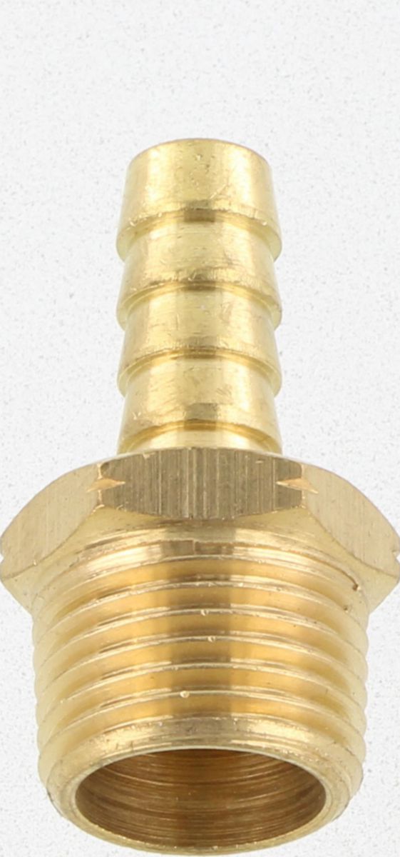 Champion Hose Tail Straight Male Brass 3/8in x 1/2in - HC28