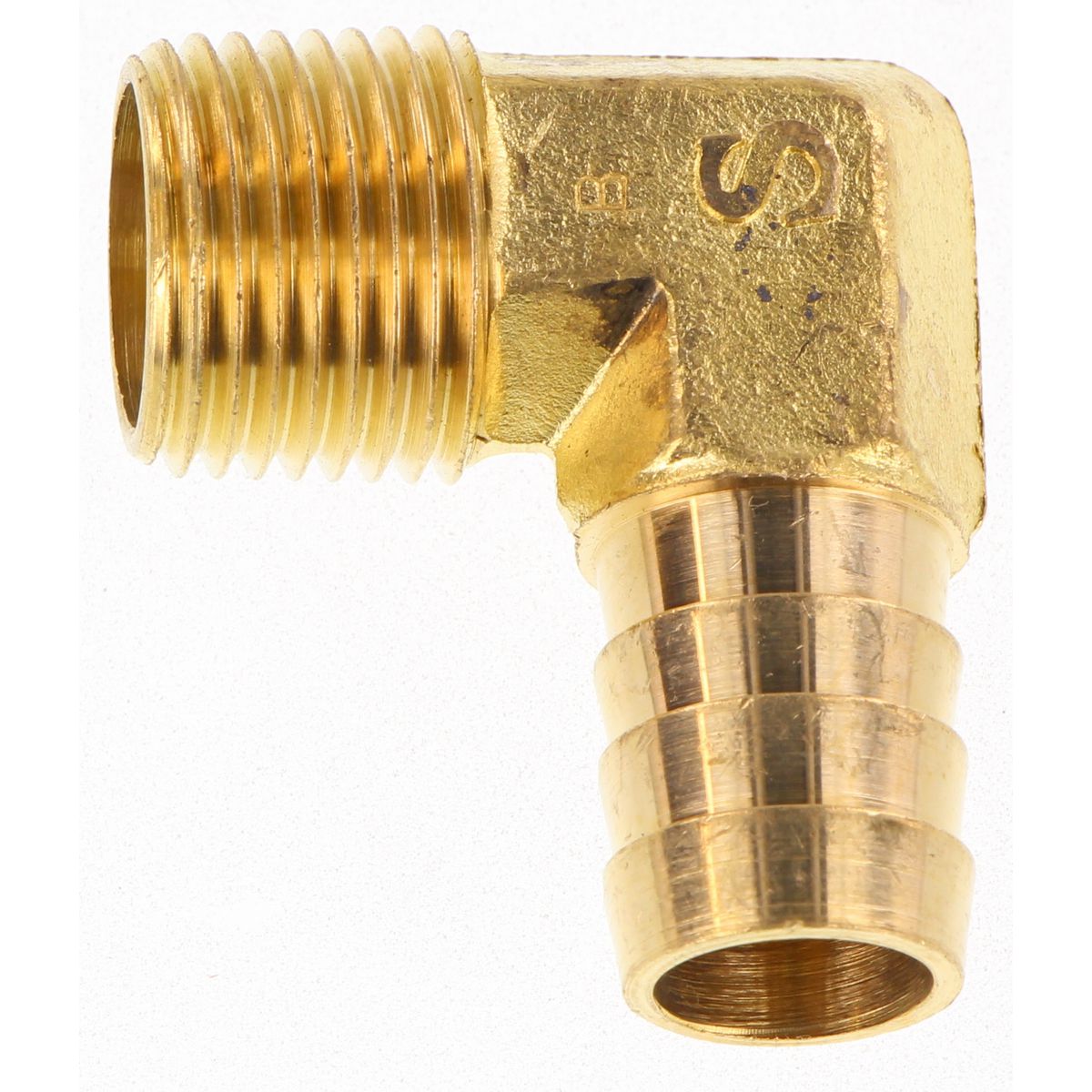 Champion Hose Tail Elbow Male Brass 90 5/8in x 1/2in - HC42