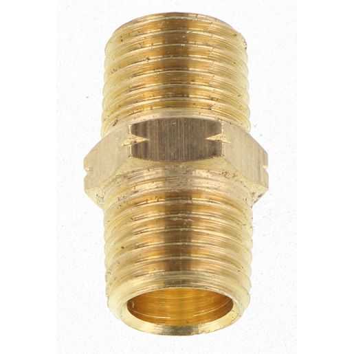 Champion Hex Nipple Brass 1/4in - HC55