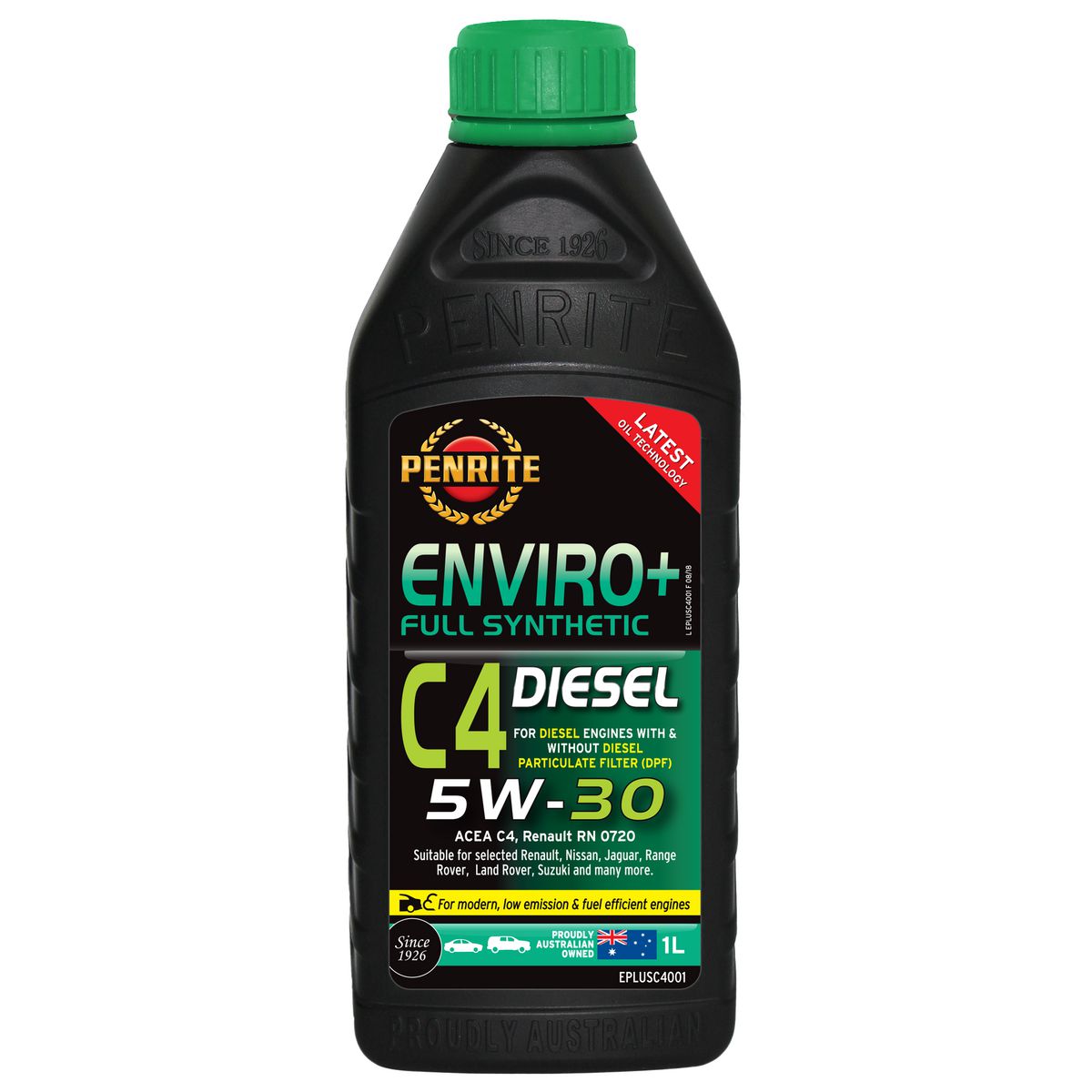 Penrite Enviro+ C4 5W-30 Engine Oil 1L - EPLUSC4001