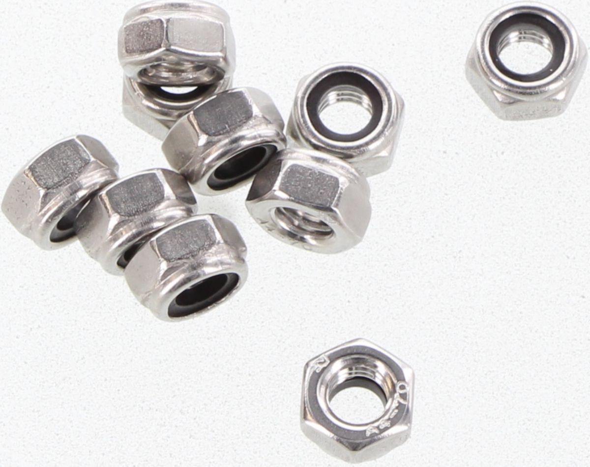 Champion Hex Nut Self Locking Nylon Insert Stainless Steel M6x1.00mm 316/A4 - SLN6