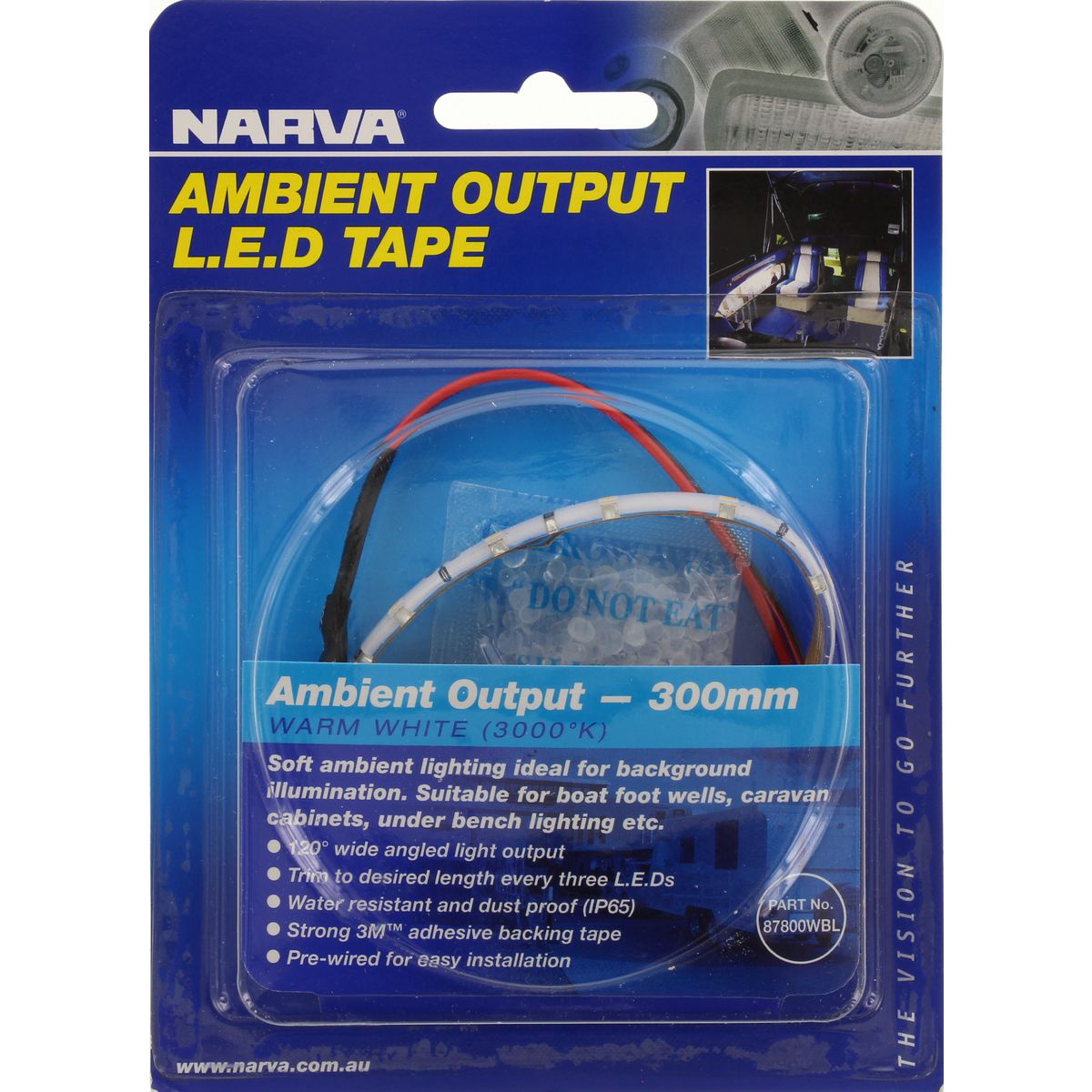 Narva Led Strip Flexible 12V Adhesive Mount 300mm - 87800WBL