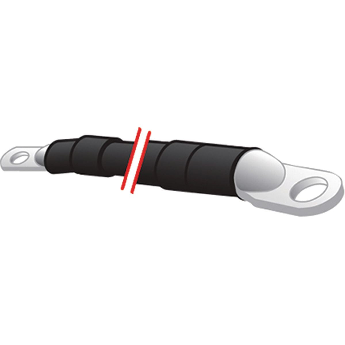 OEX 2 B&S Battery Lead - Stud to Stud - Length - 230mm, 10mm Stud Hole - ACX1059