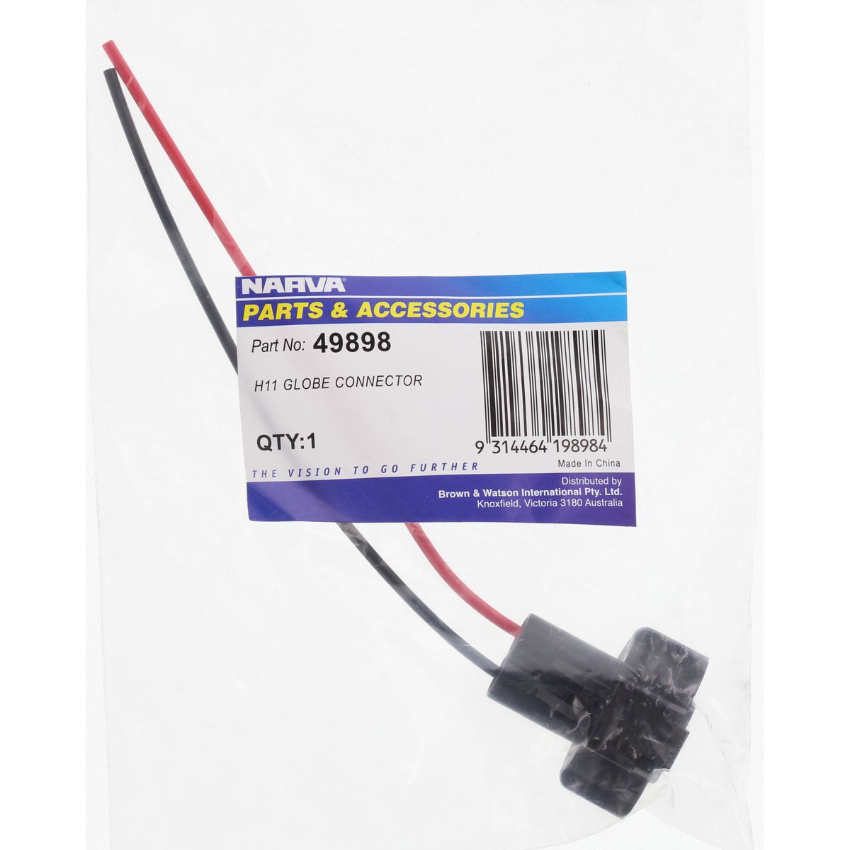 Narva Sealed Beam Connector H11 - 49898